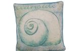Blue and White Nautical Decorative Throw Pillow 10"