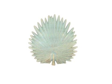 Cast Iron Decorative Metal Palm Frond Kitchen Trivet 8" (Finish: Antique Bronze)