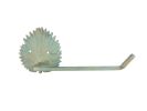 Cast Iron Decorative Palm Frond Metal Bathroom Toilet Paper Holder 10.5"