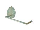 Cast Iron Decorative Palm Frond Metal Bathroom Toilet Paper Holder 10.5"