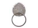 Cast Iron Decorative Metal Palm Frond Towel Holder 8"