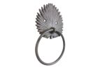 Cast Iron Decorative Metal Palm Frond Towel Holder 8"