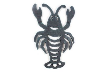 Cast Iron Lobster Trivet 11" (Finish: Seaworn Blue)