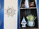 Decorative Ship Wheel with Ropes