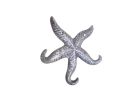 Cast Iron Wall Mounted Decorative Metal Starfish Triple Hook 8"