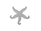 Cast Iron Wall Mounted Decorative Metal Starfish Triple Hook 8"
