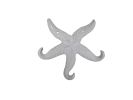 Cast Iron Wall Mounted Decorative Metal Starfish Triple Hook 8"