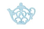 Cast Iron Round Teapot Trivet 8"