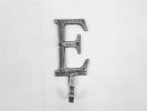 Cast Iron Letter E Alphabet Wall Hook 6"