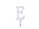 Cast Iron Letter E Alphabet Wall Hook 6"