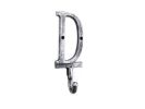 Cast Iron Letter D Alphabet Wall Hook 6"