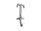 Cast Iron Letter T Alphabet Wall Hook 6"