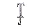 Cast Iron Letter T Alphabet Wall Hook 6"