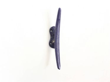 Cast Iron Cleat Wall Hook 6" (Finish: Rustic Dark Blue)