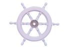 Deluxe Class Wood and Metal Decorative Ship's Steering Wheel