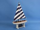 Wooden Decorative Model Sailboat 12"