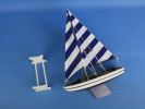 Wooden Decorative Model Sailboat 12"
