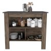 Rockaway 3-Shelf Kitchen Island