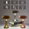 LED Rechargeable Metal Mushroom Touch Dimmable Table Lamp