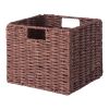 Winsome Wood Tessa Melanie Foldable Woven Fiber Basket Set; Storage Basket