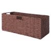 Winsome Wood Tessa Melanie Foldable Woven Fiber Basket Set; Storage Basket