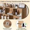 3-Tier Open Bookcase 8-Cube Floor Standing Storage Shelves Display Cabinet