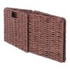 Winsome Wood Tessa Melanie Foldable Woven Fiber Basket Set; Storage Basket