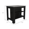Rockaway 3-Shelf Kitchen Island