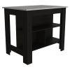 Rockaway 3-Shelf Kitchen Island