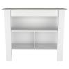 Rockaway 3-Shelf Kitchen Island