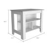 Rockaway 3-Shelf Kitchen Island