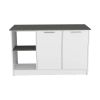 Kitchen Island Padua, Four Open Shelves