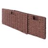 Winsome Wood Tessa Melanie Foldable Woven Fiber Basket Set; Storage Basket