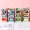 4pcs Multi-Functional Pen/Pencil Markers Holder, Diagonal Matte Pen Holder, Desk Desktop Storage Box, Stationery Rack Frosted Transparent