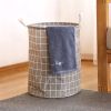 Large Capacity Waterproof Foldable Round Laundry Hamper Storage Basket