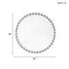 Beaded Round Wall Mirror