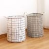 Large Capacity Waterproof Foldable Round Laundry Hamper Storage Basket