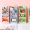 4pcs Multi-Functional Pen/Pencil Markers Holder, Diagonal Matte Pen Holder, Desk Desktop Storage Box, Stationery Rack Frosted Transparent