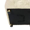 Modern Velvet Upholstered Ottoman, Exquisite Small End Table, Soft Foot Stool,Dressing Makeup Chair, Comfortable Seat for Living Room, Bedroom