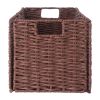 Winsome Wood Tessa Melanie Foldable Woven Fiber Basket Set; Storage Basket
