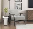 Casual Transitional Greeley Collection Accent Chair Solid Wood Living Room Office Furniture