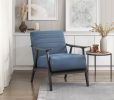 Casual Transitional Greeley Collection Accent Chair Solid Wood Living Room Office Furniture