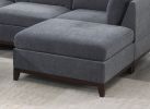 Modular Living Room Furniture Ottoman Chenille Fabric 1pc Cushion Ottoman Couch