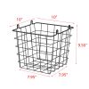 Oceanstar 3-Tier Metal Wire Storage Basket Stand with Removable Baskets – Black