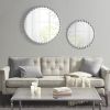 Beaded Round Wall Mirror