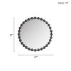 Beaded Round Wall Mirror