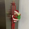 Electric Climbing Ladder Santa Claus Music Doll Christmas Ornament Decoration For Home Christmas Tree Hanging Decor NewYear Gift