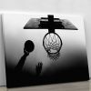 Black And White Basketball Hoop Canvas Print or Poster