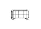 Oceanstar Stackable Metal Wire Storage Basket Set for Pantry, Countertop, Kitchen or Bathroom