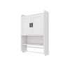 Bathroom Wall Cabinet with Doors,Adjustable Shelf,Towel Bar and Paper Holder, Over The Toilet Storage Cabinet, Medicine Cabinet for Bathroom
